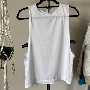 White Nike Dri-Fit Cutout Tank